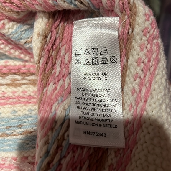 Fair isle sweater dress with matching beret beanie hat 0-3 - Picture 7 of 7